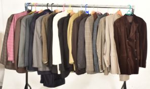 LARGE COLLECTION OF VINTAGE THEATRE THREE PIECE MEN SUITS