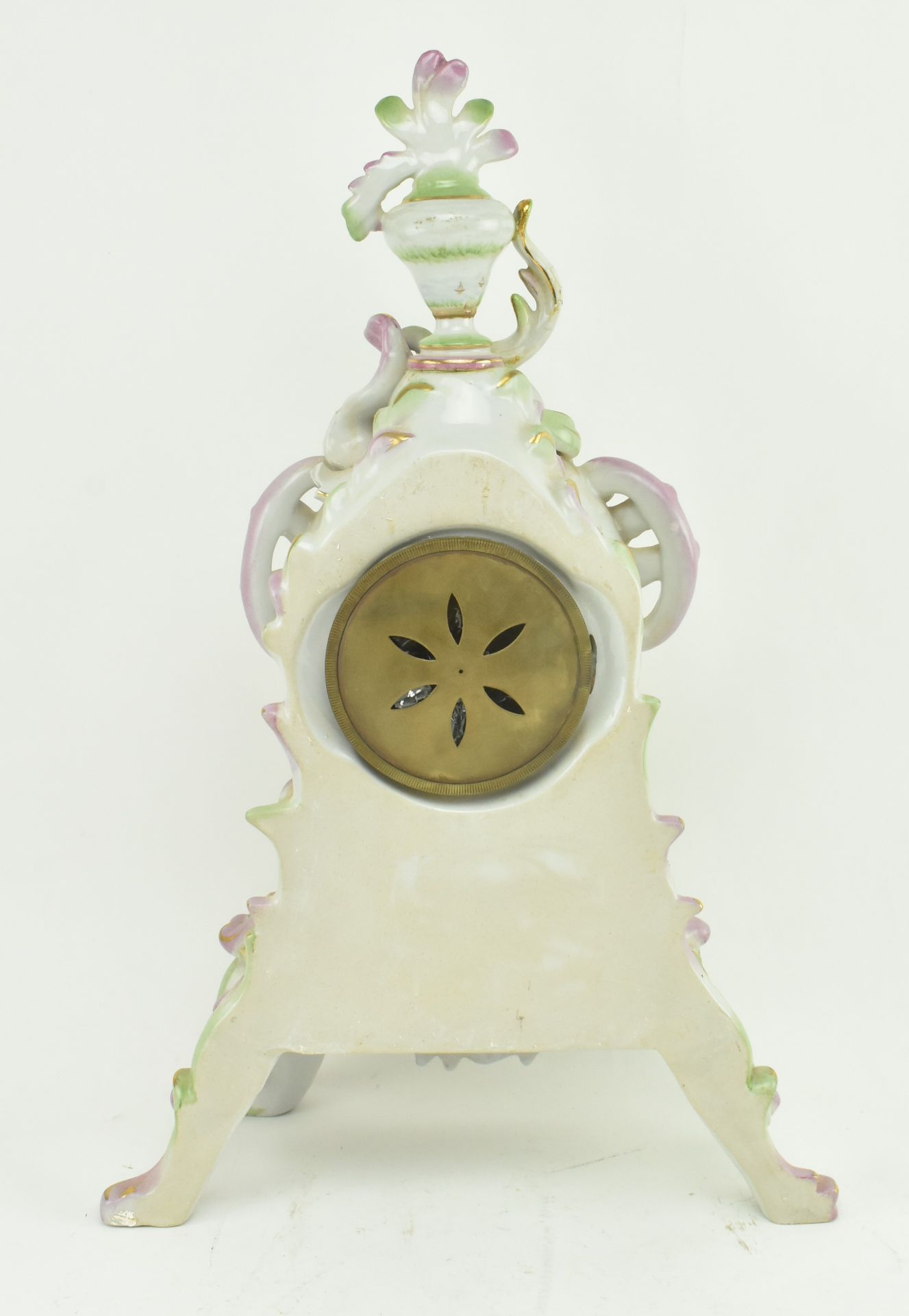 EARLY 20TH CENTURY MEISSEN STYLE PORCELAIN CLOCK - Image 7 of 8