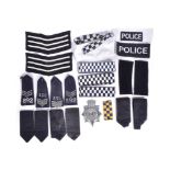 COLLECTION OF BRITISH POLICE SHOULDER BOARDS & PATCHES