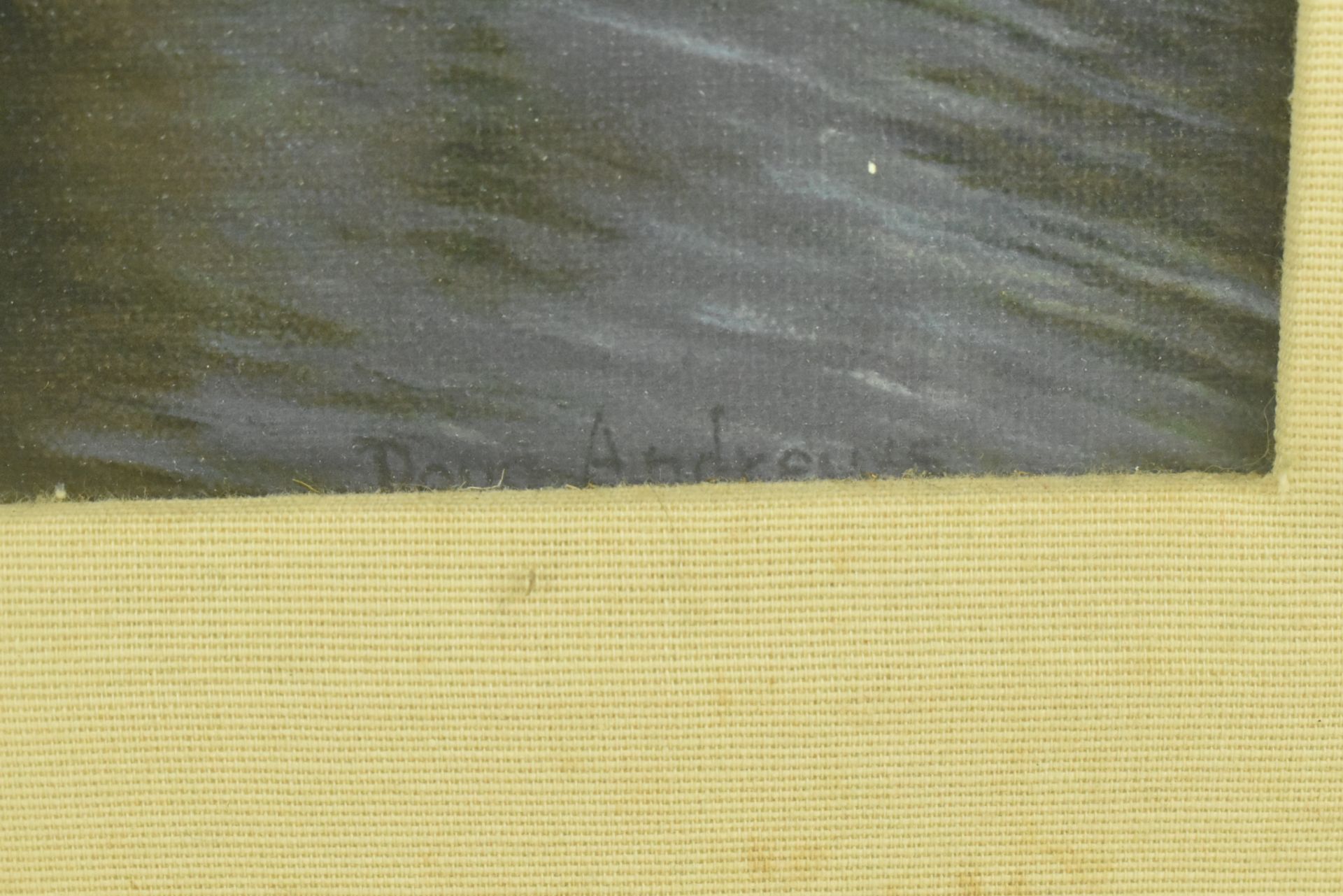 DOUG ANDREWS (AMERICAN) - INDIAN RIVER ISLAND - OIL ON CANVAS - Bild 3 aus 4