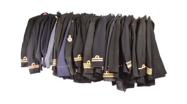 LARGE COLLECTION OF POST WAR ROYAL NAVY TUNICS