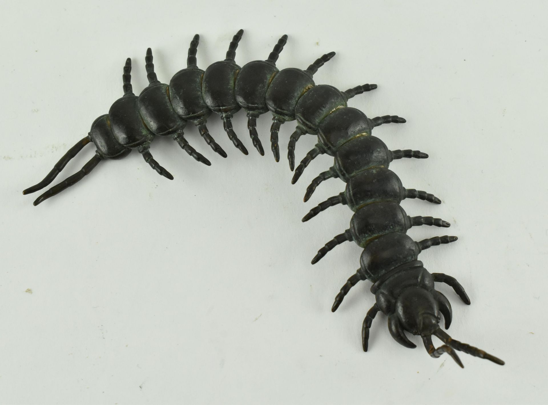 19TH CENTURY JAPANESE BRONZE ARTICULATED CENTIPEDE - Image 3 of 5