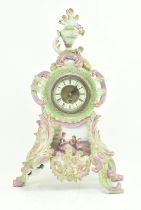 EARLY 20TH CENTURY MEISSEN STYLE PORCELAIN CLOCK