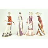ROYAL CROWN DERBY - CLASSIC COLLECTION - FOUR CHINA FIGURES