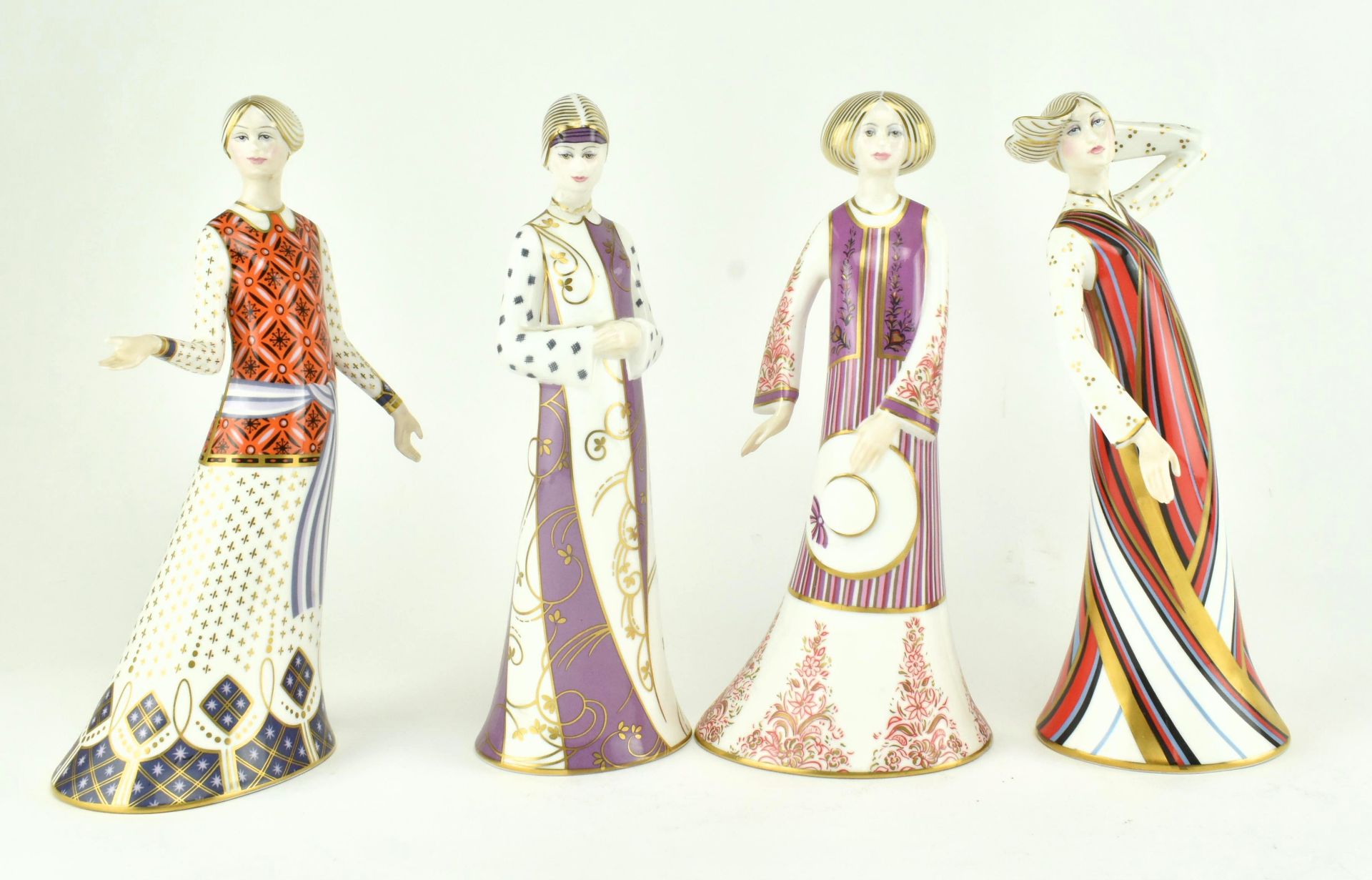 ROYAL CROWN DERBY - CLASSIC COLLECTION - FOUR CHINA FIGURES