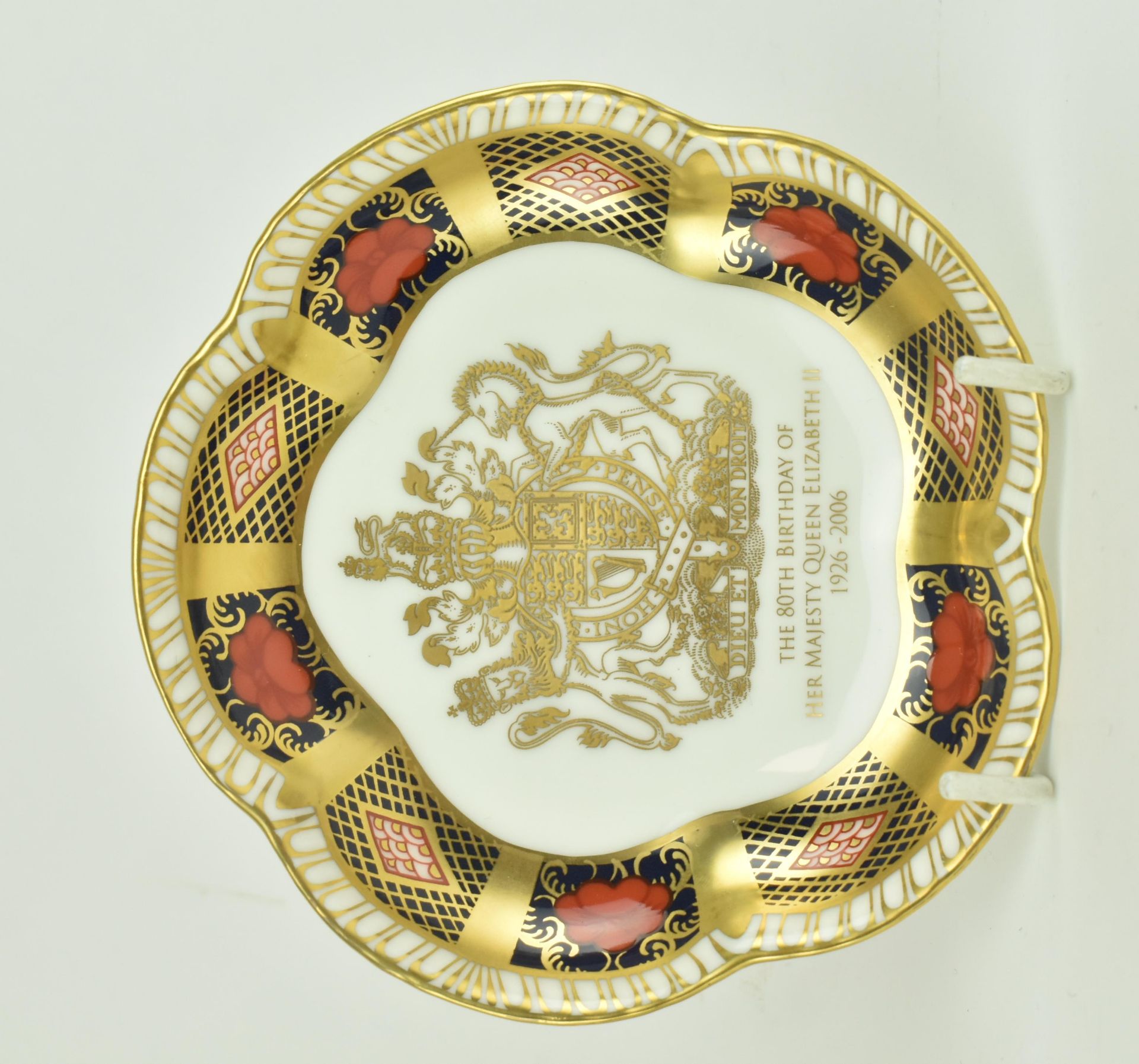 FOUR ROYAL CROWN DERBY ROYAL COMMEMORATIVE PIECES - Image 3 of 10
