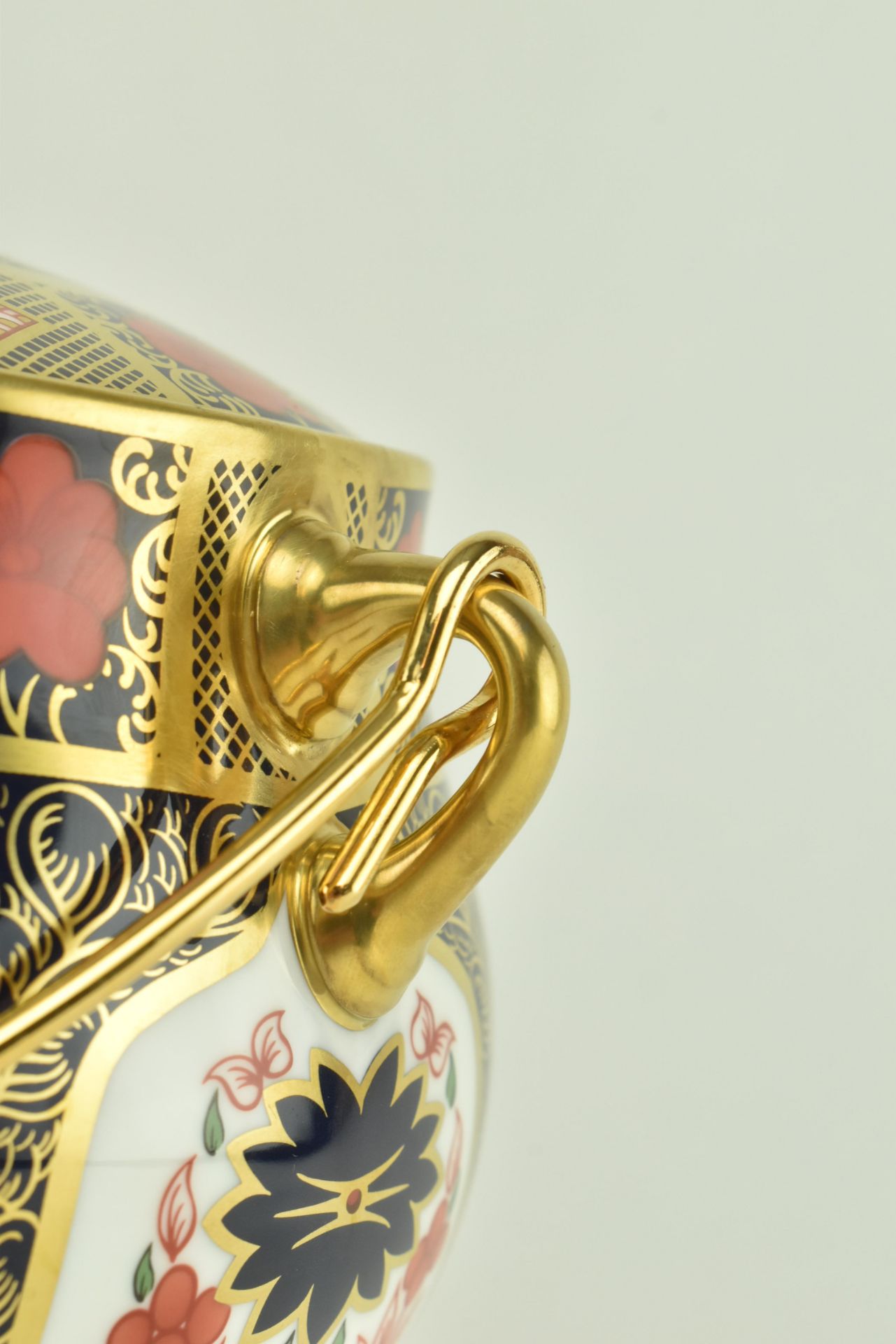 CONTEMPORARY ROYAL CROWN DERBY OLD IMARI CAULDRON - Image 3 of 8