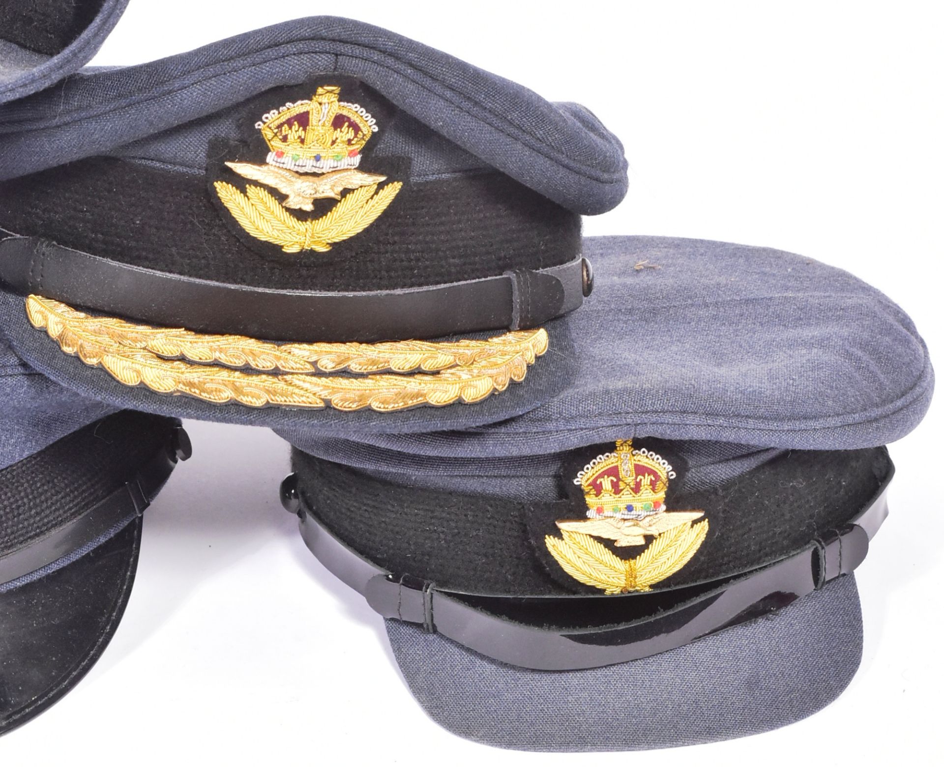 COLLECTION OF POST WAR / REENACTMENT RAF PEAKED CAPS - Image 4 of 5