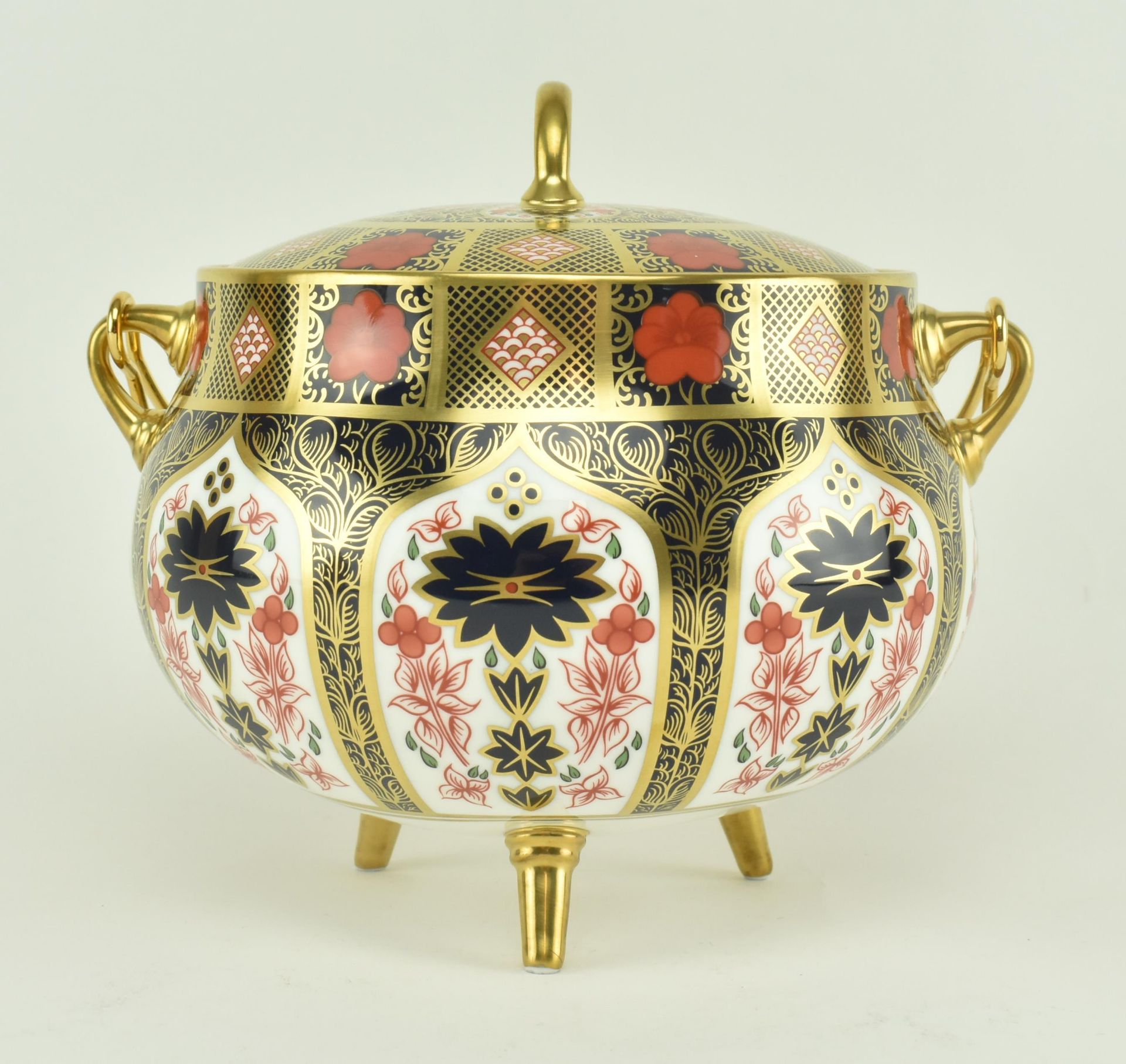 CONTEMPORARY ROYAL CROWN DERBY OLD IMARI CAULDRON - Image 2 of 8