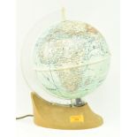 RETRO WEST GERMAN REVOLVING DESKTOP GLOBE LAMP