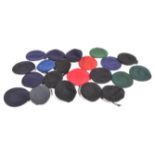 COLLECTION OF ASSORTED UNBADGED MILITARY BERETS