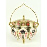 CONTEMPORARY ROYAL CROWN DERBY OLD IMARI CAULDRON