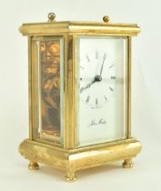 VINTAGE 1980S JOHN MORLEY MANTLEPIECE CARRIAGE CLOCK