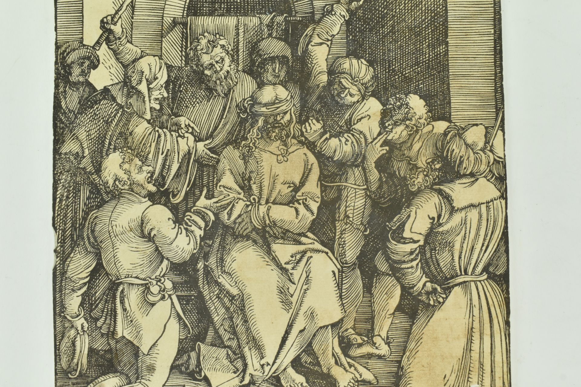 HANS LEONARD SCHAUFELEIN - THE MOCKING OF CHRIST - WOODCUT - Image 2 of 5