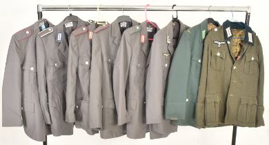 COLLECTION OF GERMAN WWII MILITARY UNIFORM JACKETS