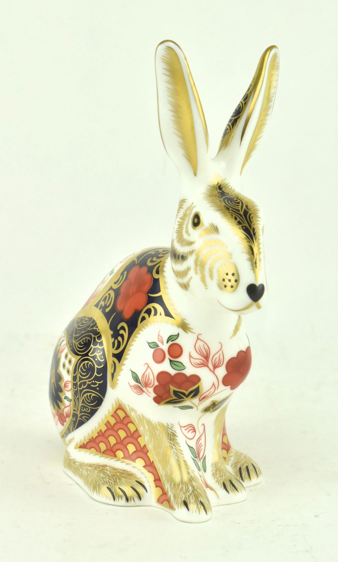 ROYAL CROWN DERBY OLD IMARI HARE FINE BONE CHINA PAPERWEIGHT