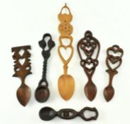 COLLECTION OF MODERN WELSH LOVING SPOONS