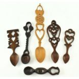 COLLECTION OF MODERN WELSH LOVING SPOONS