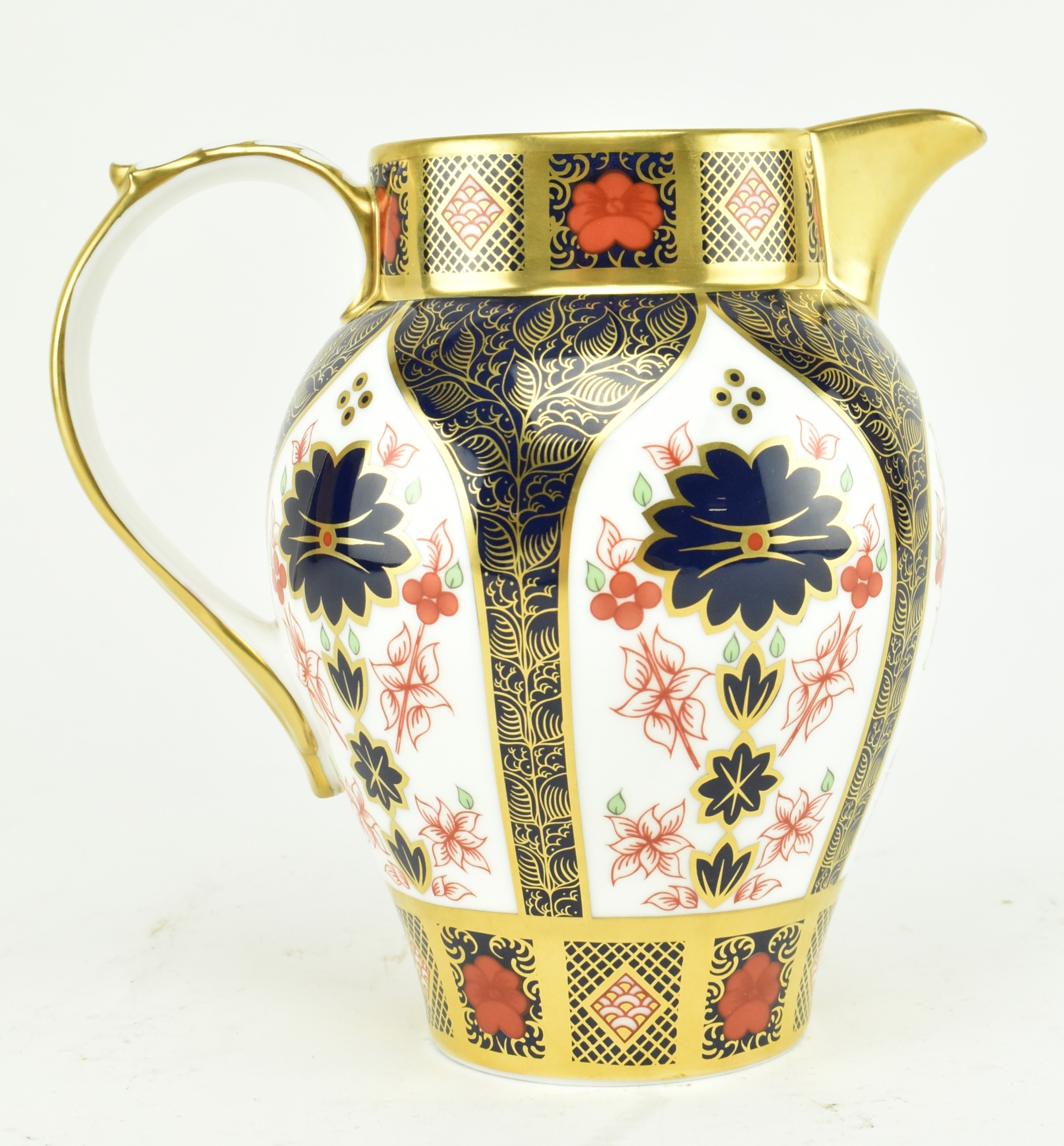 ROYAL CROWN DERBY OLD IMARI FINE BONE CHINA JUG / PITCHER - Image 2 of 6