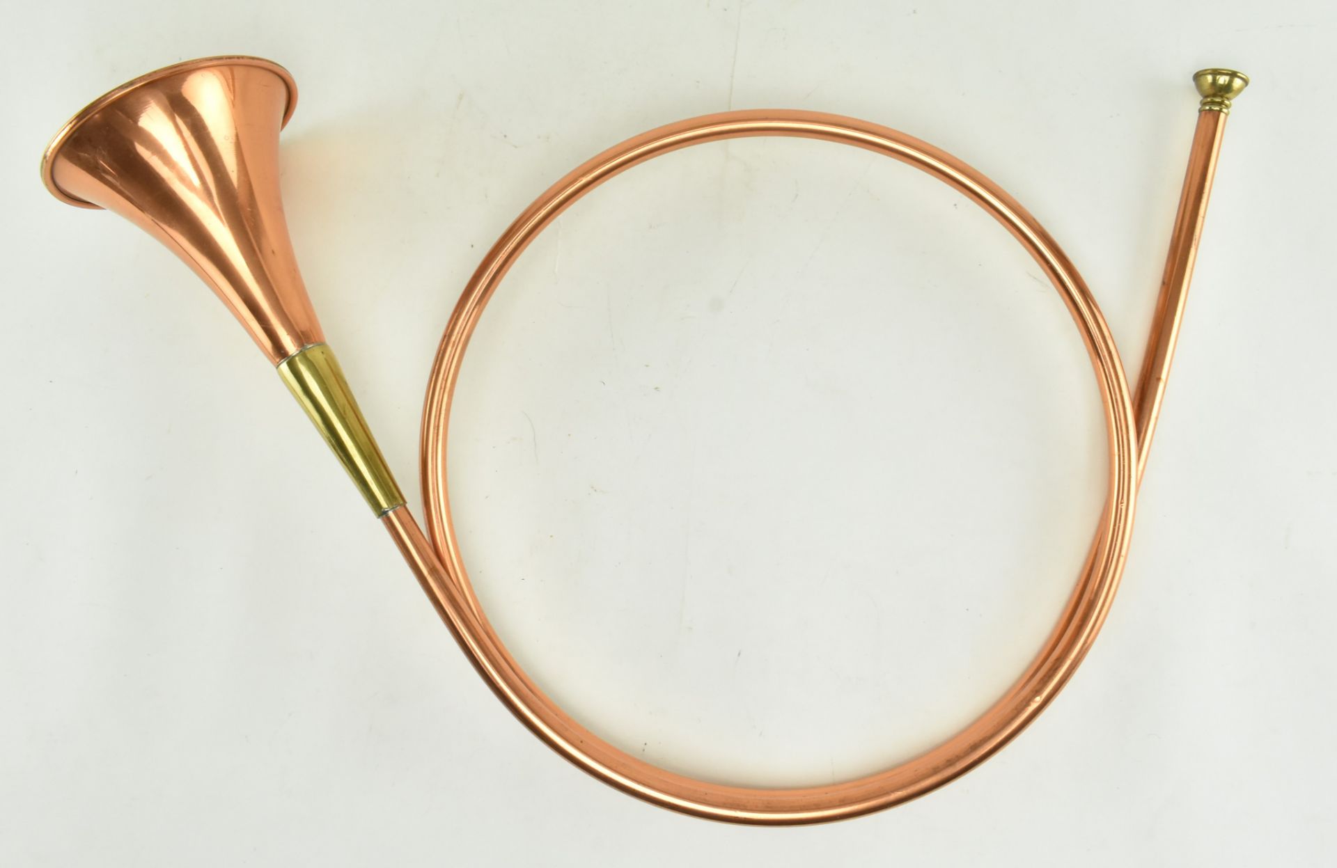 EARLY 20TH CENTURY COPPER & BRASS HUNTING HORN - Image 6 of 6