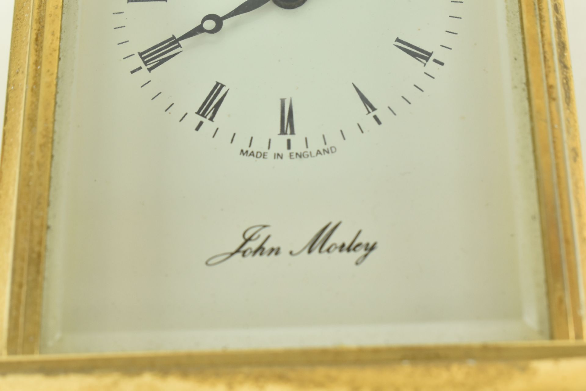 VINTAGE 1980S JOHN MORLEY MANTLEPIECE CARRIAGE CLOCK - Image 9 of 9