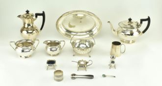 COLLECTION OF EDWARDIAN & LATER SILVER PLATED TABLEWARE