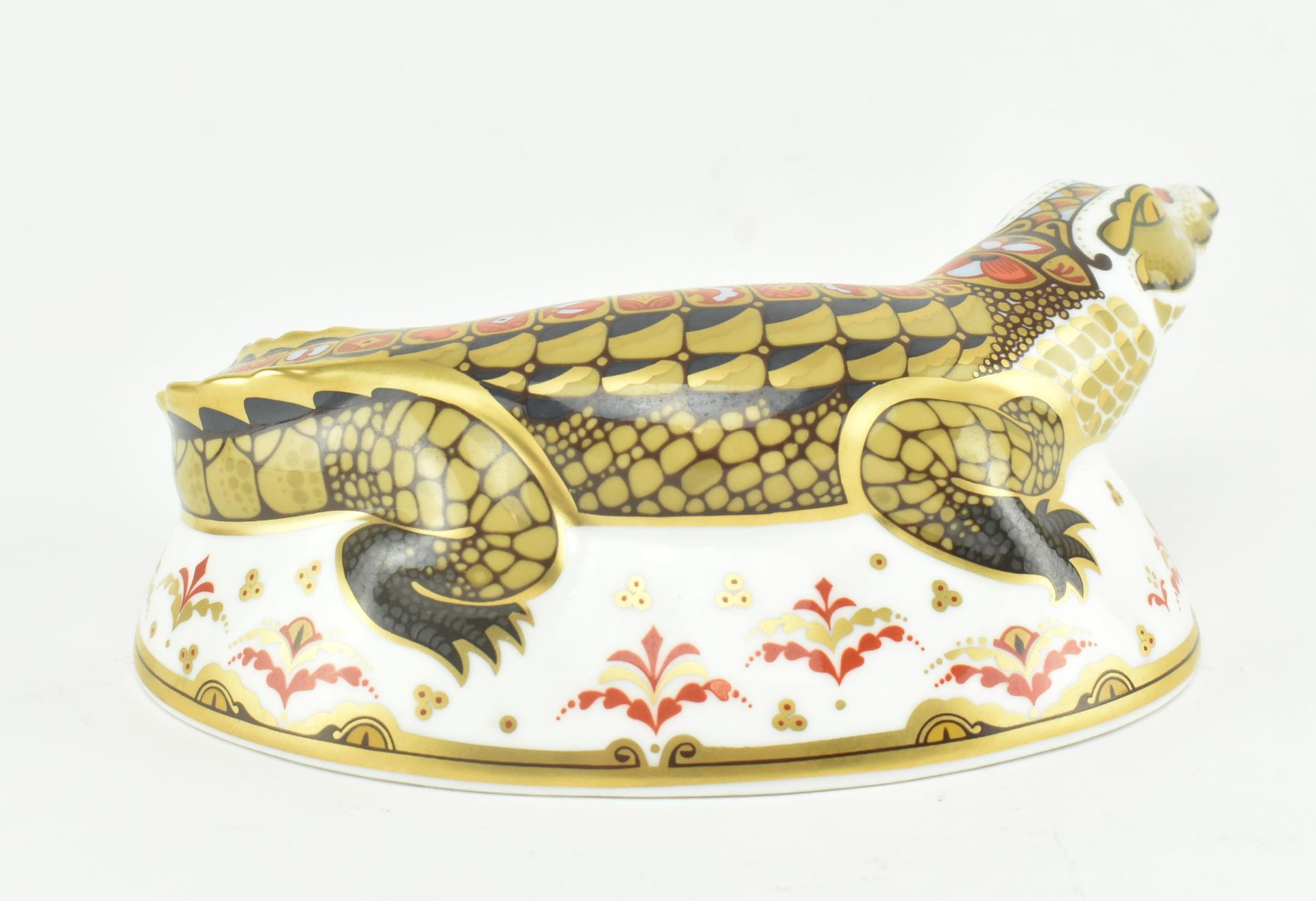 ROYAL CROWN DERBY - CROCODILE BONE CHINA PAPERWEIGHT - Image 3 of 5