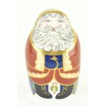 ROYAL CROWN DERBY SANTA CLAUS FINE BONE CHINA PAPERWEIGHT