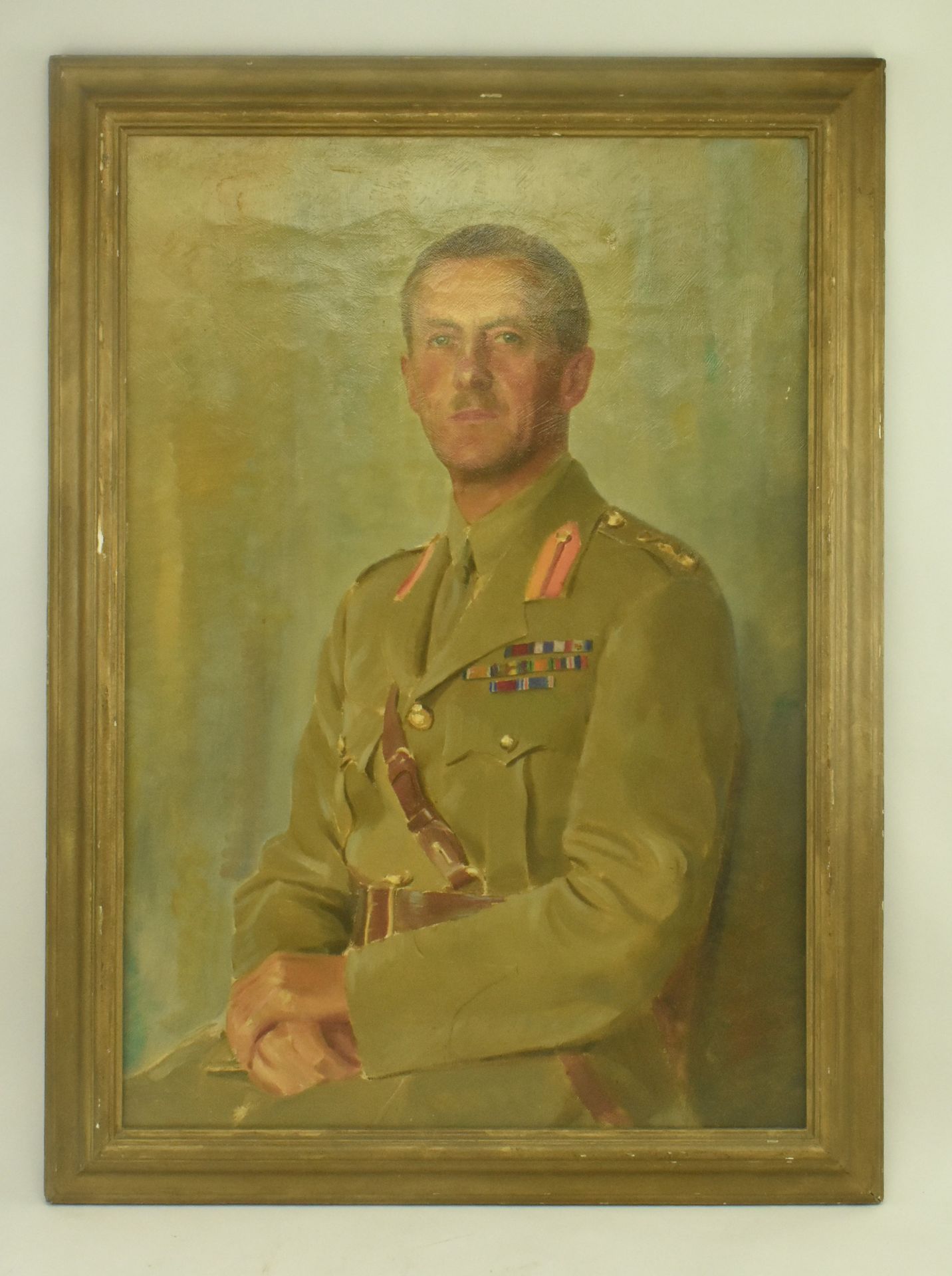 MID 20TH CENTURY PORTRAIT OF UNNAMED WW1 & WW2 SOLDIER - Bild 2 aus 4