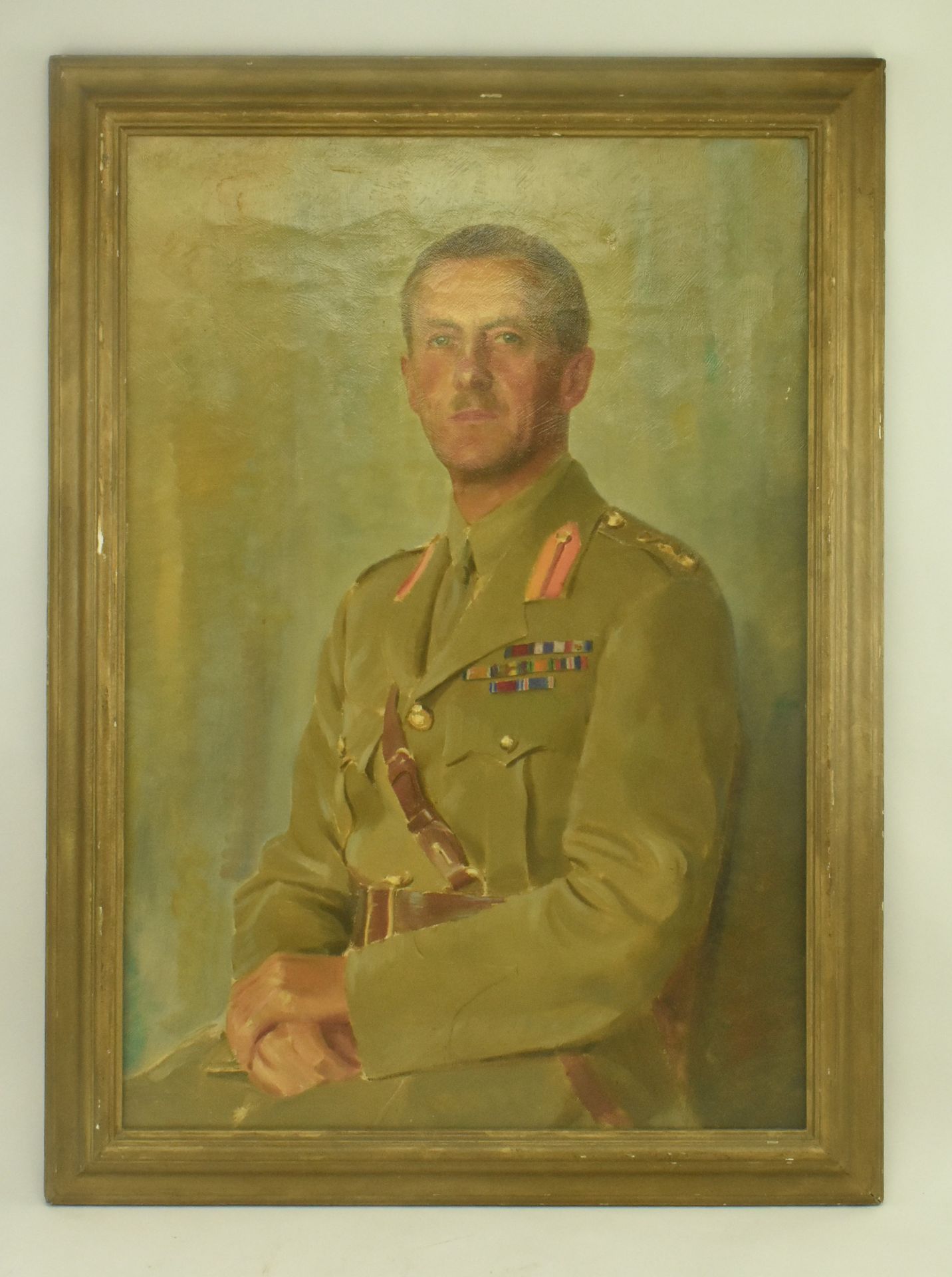 MID 20TH CENTURY PORTRAIT OF UNNAMED WW1 & WW2 SOLDIER - Image 2 of 4