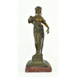 ANDOR RUFF - BRONZE FIGURINE OF A LADY WITH HOLLIES