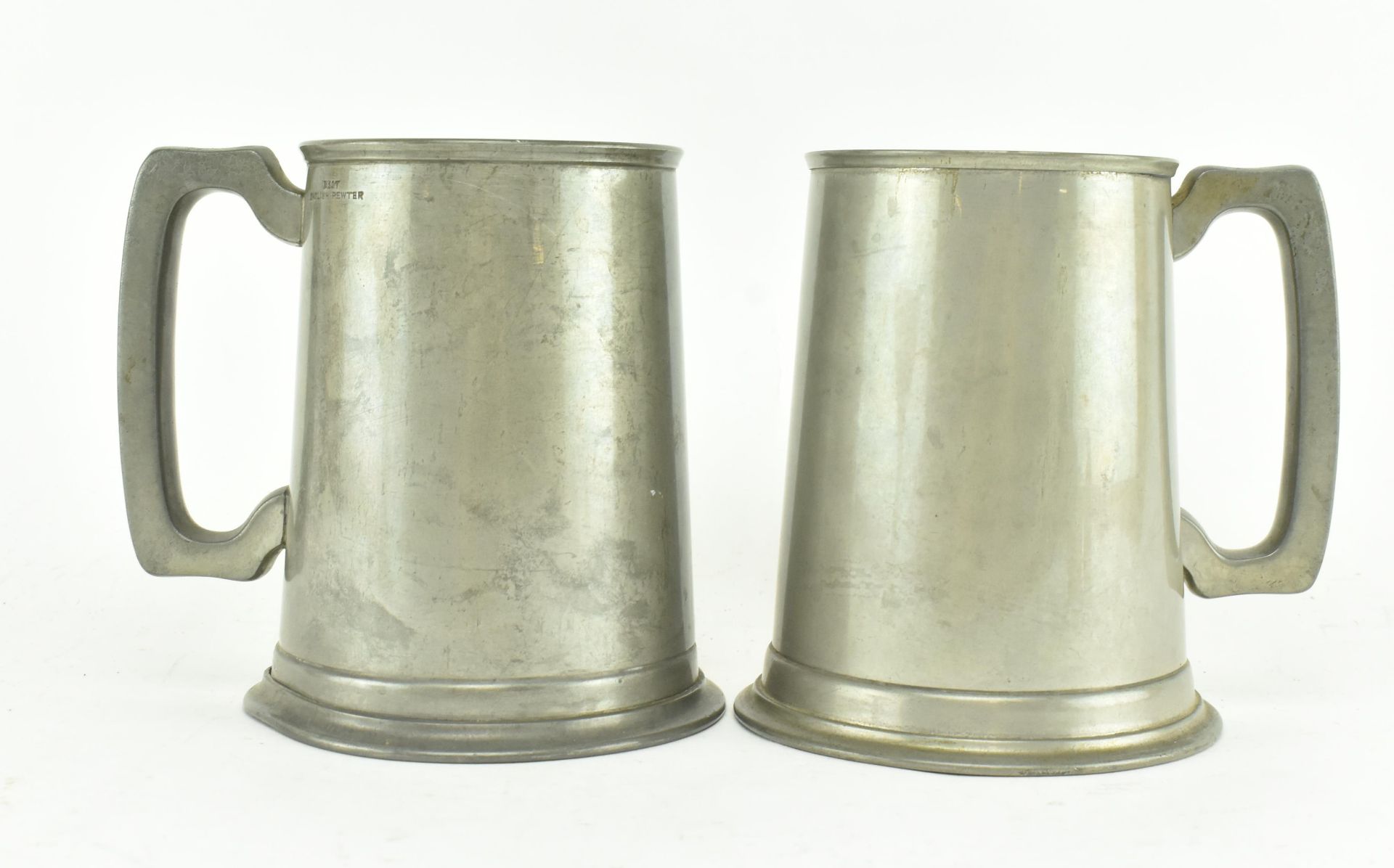 COLLECTION OF EARLY 20TH CENTURY PEWTER INCL. TANKARDS - Bild 5 aus 10