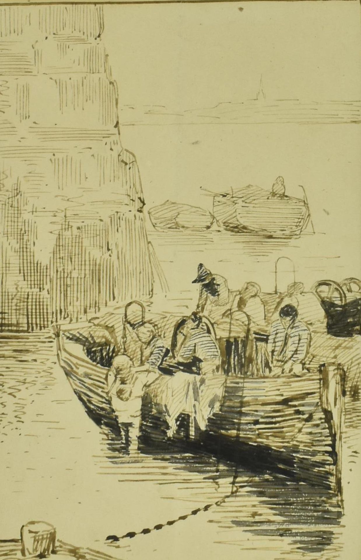 LILIAN ETHERINGTON (1864-1952) - INK ON PAPER STUDY DRAWING - Bild 2 aus 5