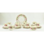 ROYAL WORCESTER - VINTAGE ROYAL GARDEN TEA SERVICE