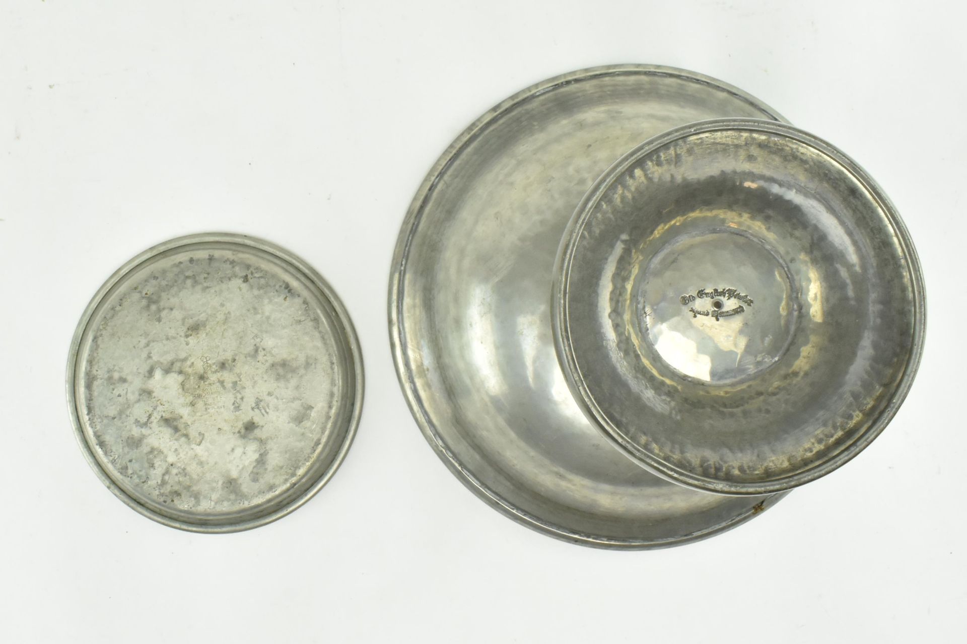 COLLECTION OF EARLY 20TH CENTURY PEWTER INCL. TANKARDS - Bild 4 aus 10