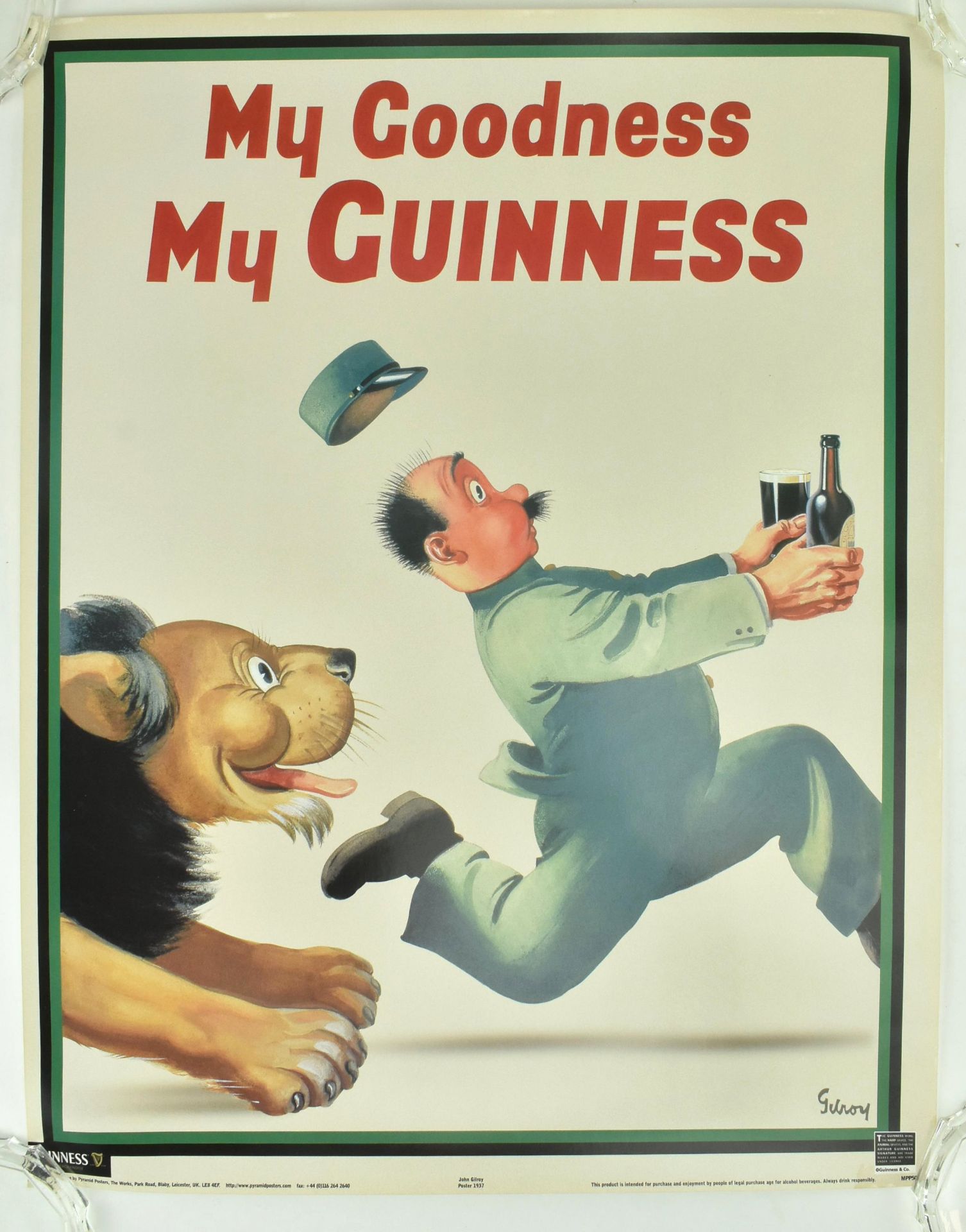 VINTAGE ADVERTISING - MY GOODNESS MY GUINNESS POSTER