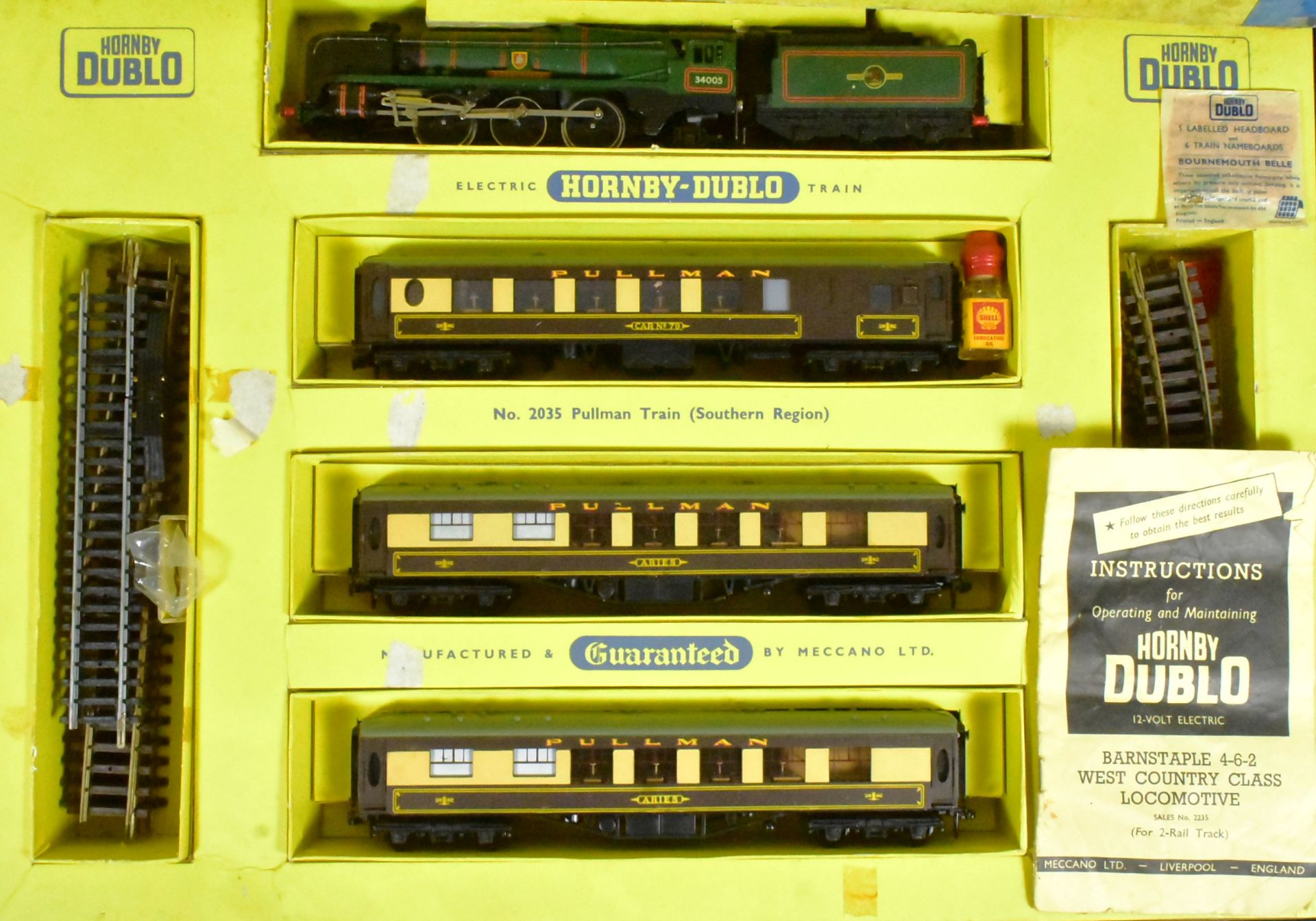 MODEL RAILWAY - VINTAGE HORNBY DUBLO OO GAUGE TRAINSET - Bild 2 aus 5