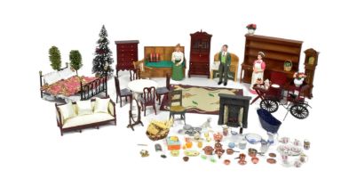 DOLLS HOUSE - LARGE COLLECTION OF DOLL HOUSE FURNITURE