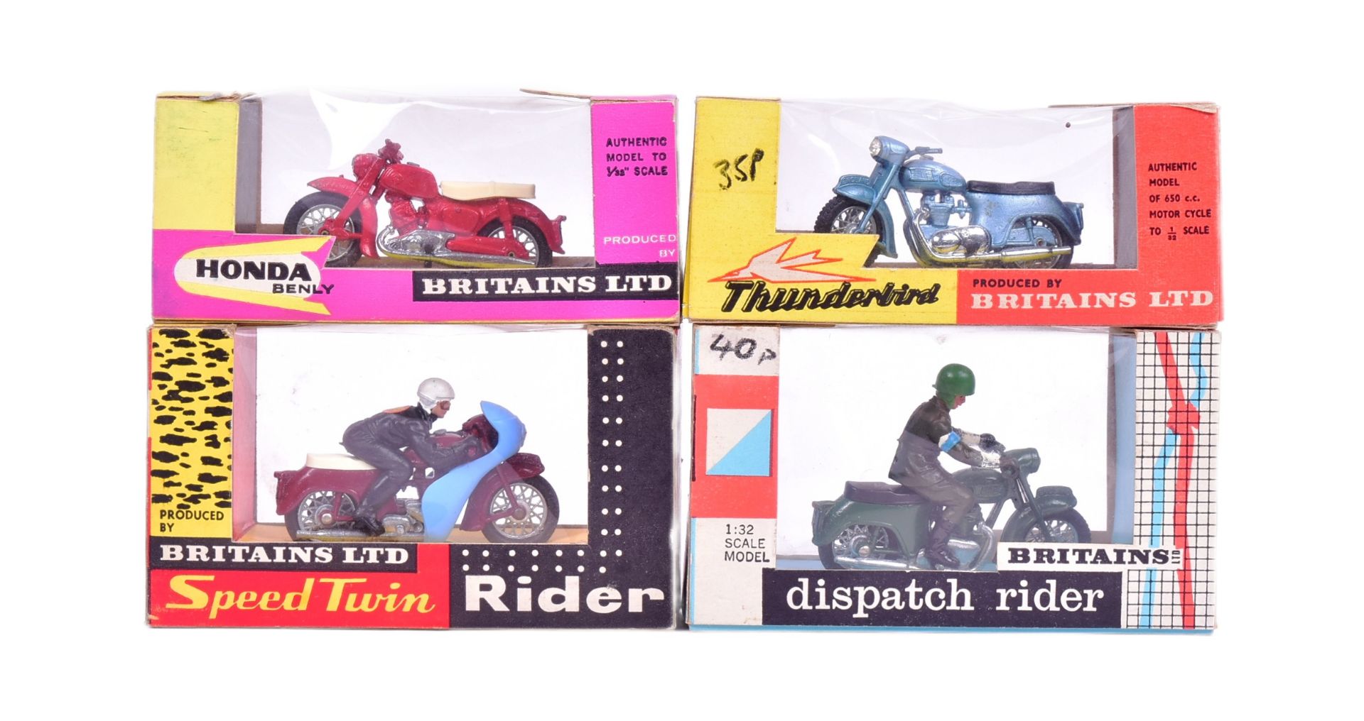 DIECAST - VINTAGE BRITAINS DIECAST MOTORCYCLES