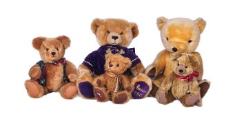 TEDDY BEARS - COLLECTION OF X5 ASSORTED SOFT TOY TEDDY BEARS