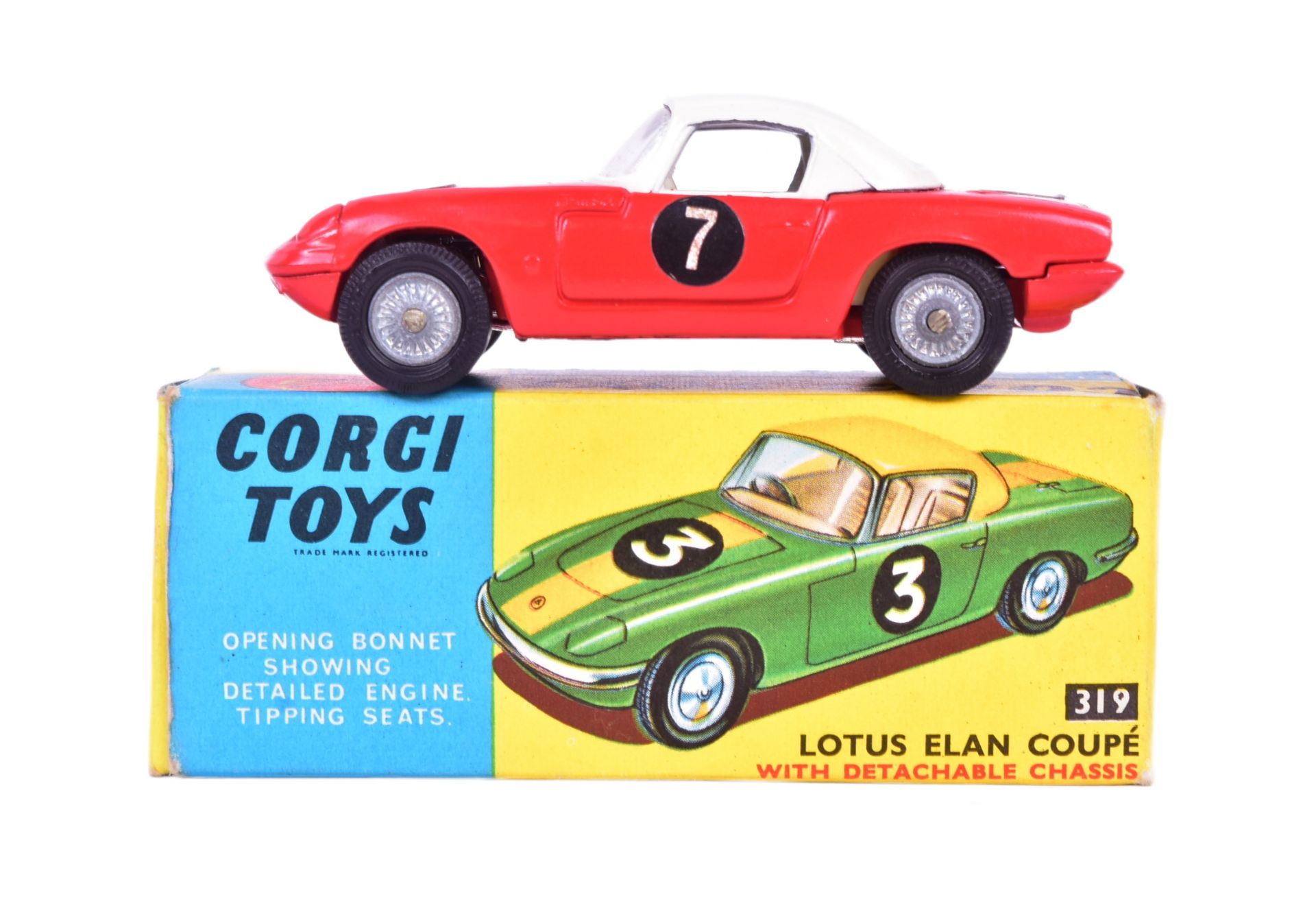 DIECAST - VINTAGE CORGI TOYS LOTUS ELAN COUPE