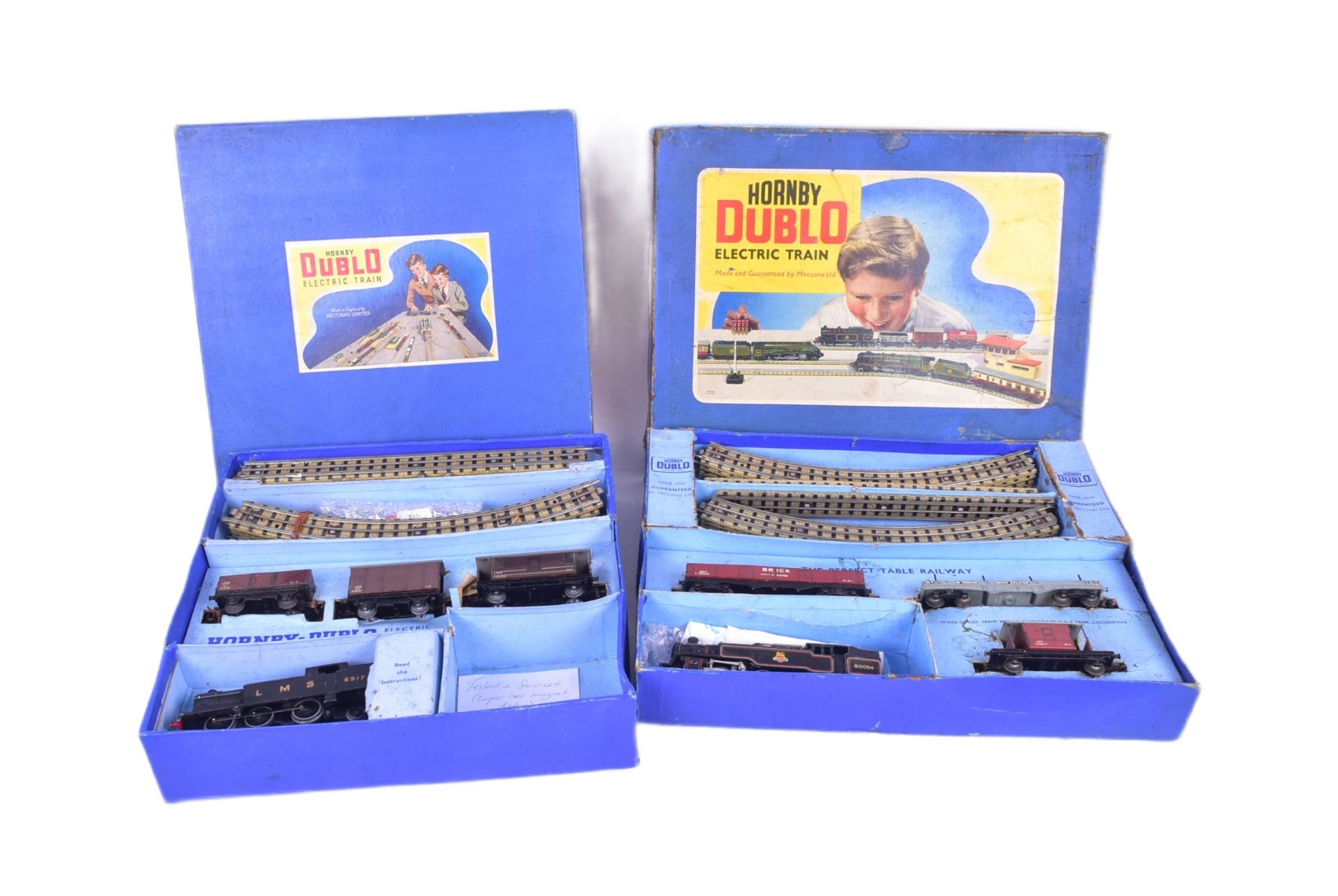 MODEL RAILWAY - TWO VINTAGE HORNBY DUBLO OO GAUGE TRAINSETS