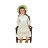 DOLLS - LARGE JDK KESTNER BISQUE HEADED DOLL