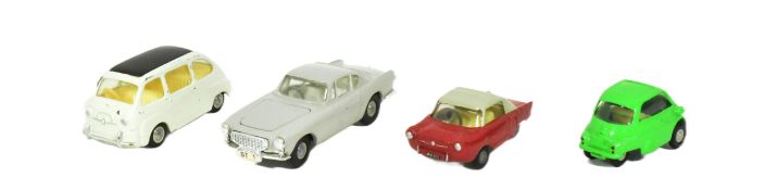 DIECAST - X4 VINTAGE TRIANG SPOT ON DIECAST MODEL CARS
