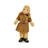 GEORGENE NOVELTIES - C1940S BROWNIE / GIRL SCOUT DOLL