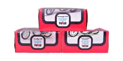 DIECAST - POLISTIL - THREE BOXED MOTORCYCLE MODELS