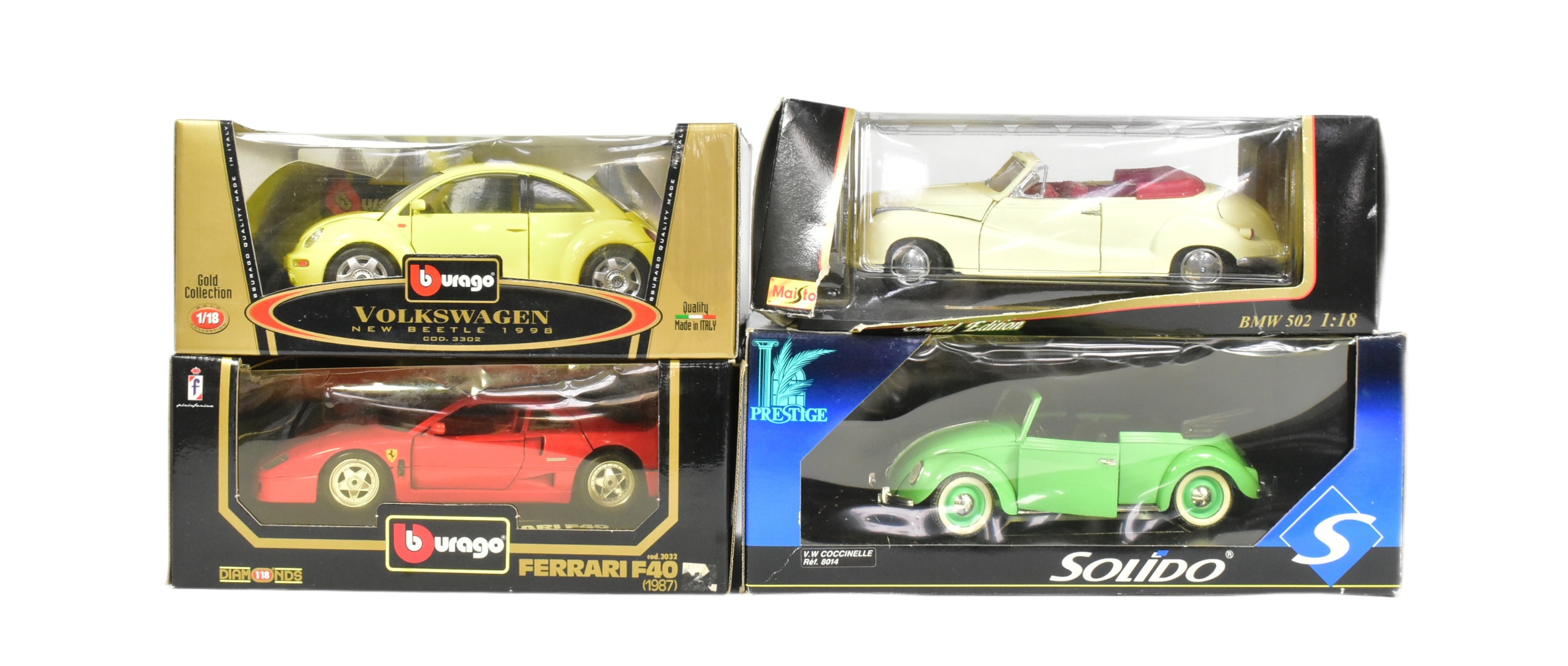 DIECAST - COLLECTION OF 1/18 SCALE DIECAST MODEL CARS