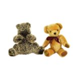 TEDDY BEARS - X2 MERRYTHOUGHT SOFT TOY TEDDY BEARS