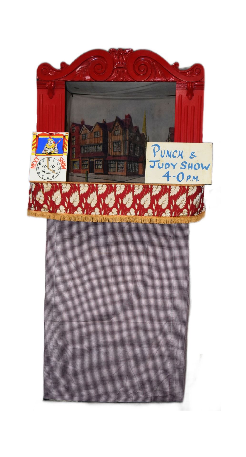 PUNCH AND JUDY - VINTAGE COMPLETE PUPPET THEATRE & PUPPETS W/PROVENANCE
