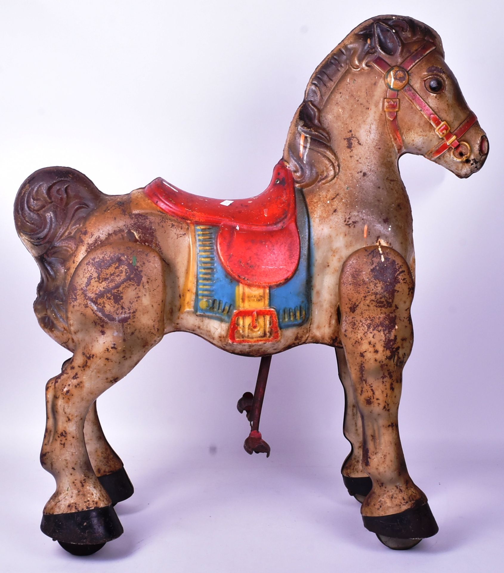 VINTAGE METAL MOBO RIDE ON HOBBY HORSE - Image 3 of 8